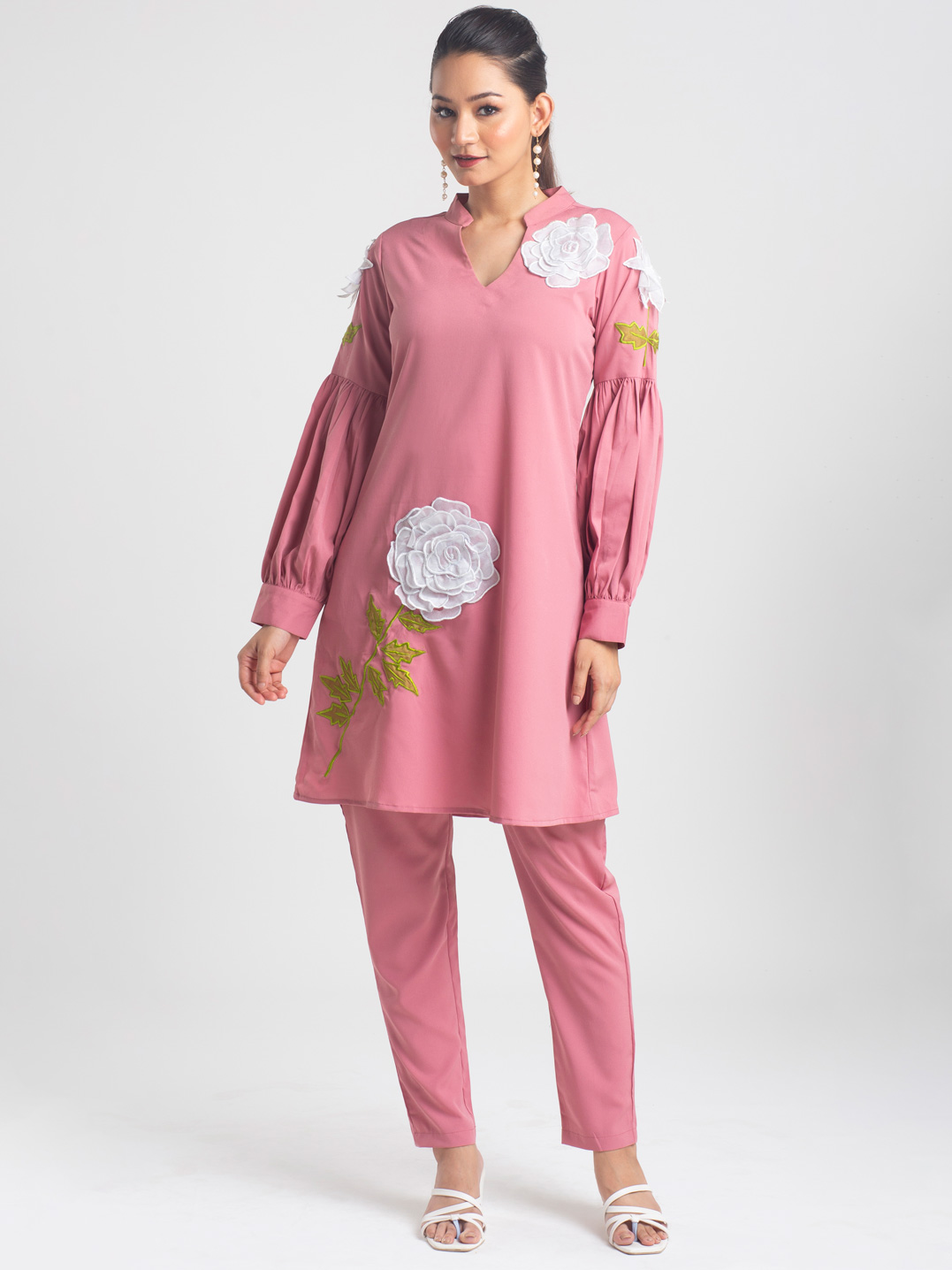 TICKLE ME PINK EMBROIDERY CO RORD SET