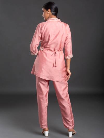 MAUVELOUS PINK EMBROIDERY CO ORD SET